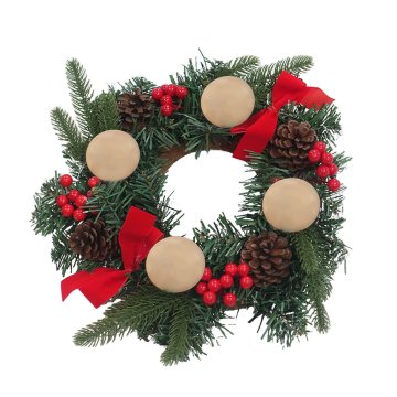 Denis Adventni venec 30 cm miza za sveče