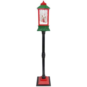 Denis Božična talna svetilka, 148 cm, zeleno-rdeča