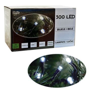 Denis 300 LED, veriga, bela svetloba, 8 funkcij