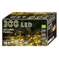 Denis 300 LED, sončna plošča, 14,95 m, baterijsko napajanje