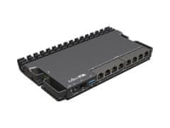 Mikrotik RB5009UPr+S+IN Kompakten usmerjevalnik z 9 priključki in PoE podporo