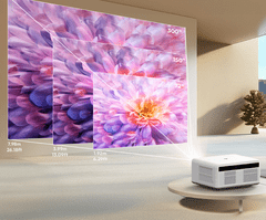 Byintek Love U14 prenosni LED projektor, Android, WIFI, BT, 1250 ANSI lumnov, AUTO fokus + daljinec