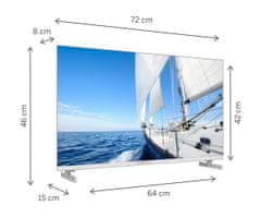 Thomson 32HG2S14 HD LED televizor, 81cm (32"), Google TV, pametni daljinec, bel (Pure White)