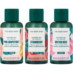 The Body Shop Osvežilni In Penasti Trio Gelov Za Prhanje