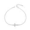 Decentna srebrna zapestnica Křížek AGB763/21