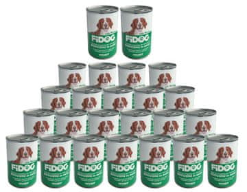 Vincent Fidog Adult mokra hrana, govedina, 24 x 415 g