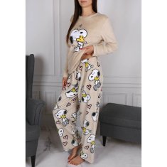 Snoopy Snoopy POLARNE, dvodelne ženske pižame, TOPLE pižame z dolgimi rokavi S