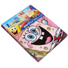 sarcia.eu Spongebob Barvita, DVOJNA, otroška posteljnina z zadrgo, 100% BOMBAŽ 140x200cm+70x90 cm OEKO-TEX