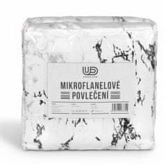 sarcia.eu Komplet posteljnine iz marmorirane TOPLO mikrovlaken flanele z zadrgo, POLAR 140x200cm+70x90 cm