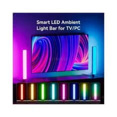 EVEON Smart Bars RGB namizna svetilka 2ks, črna