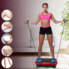 LIVEFY Vibro Fit vibracijska plošča za vadbo, rdeča