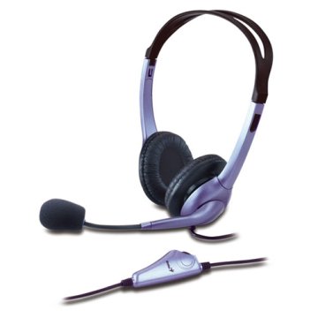 Genius HS-04S 2.0 vijolične/črne, slušalke z mikrofonom