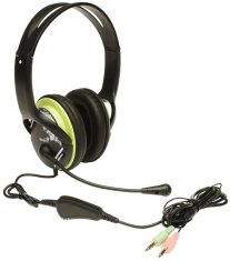Genius HS-400A (31710169100) 2.0 črne,nadzor glasnosti, pisarniške slušalke z mikrofonom
