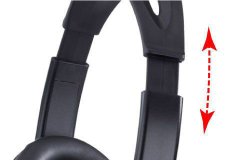 Genius HS-400A (31710169100) 2.0 črne,nadzor glasnosti, pisarniške slušalke z mikrofonom