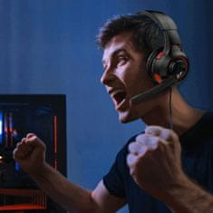 Genius HS-G600V (31710015400) USB črne 7.1, Gaming slušalke z mikrofonom, vibracijske