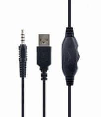 Gembird GHS-06 Gaming črne, slušalke z mikrofonom