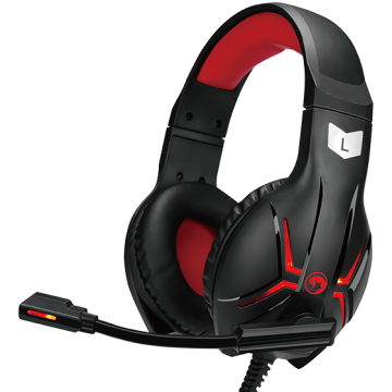 Marvo HG8928 LED USB črne lahke gaming naglavne slušalke