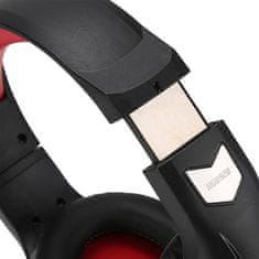 Marvo HG8928 LED USB črne lahke gaming naglavne slušalke