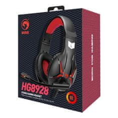 Marvo HG8928 LED USB črne lahke gaming naglavne slušalke