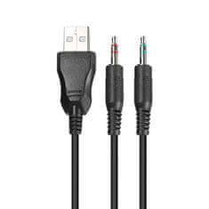 Marvo HG8901 RGB USB Gaming črne naglavne slušalke