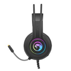 Marvo HG8935 RGB USB črne stereo igralne naglavne slušalke