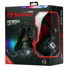 Marvo Scorpion HG9015G USB 7.1 Virtual Surround Sound Gaming slušalke z dinamično osvetlitvijo RGB