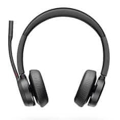 Poly Brezžične Bluetooth slušalke Plantronics Voyager 4320 UC črne (218476-01) 77Y99AA s stojalom