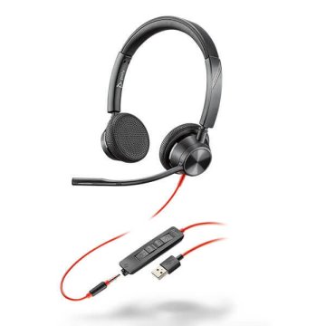 Poly Blackwire 3325 Stereo USB-C slušalke + 3,5 mm vtič + USB-C/A adapter 8X221AA, 213939-101