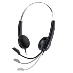Genius HS-220U (31710032401) Copilot AI USB C črne, lahke slušalke z mikrofonom za online komunikacijo