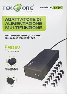 TekOne 90W Univerzalni polnilec / napajalnik za prenosne računalnike Hp, Lenovo, Asus, Dell, Acer