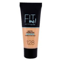 Maybelline Fit Me! Matte + Poreless tekoč puder za poenotenje kože z mat učinkom 30 ml Odtenek 128 warm nude