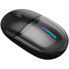 Canyon OnClick 24 brezžična miška, 1200 DPI, transparentna črna (CNS-CMSW24B)