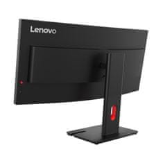 Lenovo ThinkVision T34WD-40 monitor, 86 cm (34), WQHD, 21:9, ukrivljen, 110 dpi (64AEGAT1EU)