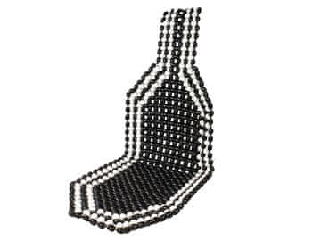Cappa Prevleka za sedež BEADS z masažno žogo 1 kos črna