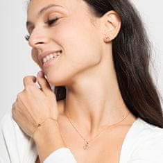 Brilio Romantična zapestnica iz rumenega zlata s srcem 14/773.031 Esp