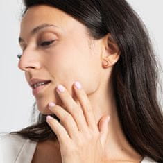 Brilio Uhani v obliki srca iz rumenega zlata s cirkoni 14/255.281/17ZIR