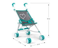 MILLY MALLY Julia Prestige Mint otroški voziček za lutke