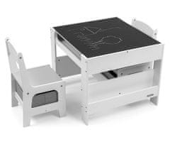 MILLY MALLY Komplet pohištva Milly Mally – bela miza Sven in dva stola