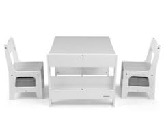 MILLY MALLY Komplet pohištva Milly Mally – bela miza Sven in dva stola