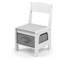 MILLY MALLY Komplet pohištva Milly Mally – bela miza Sven in dva stola
