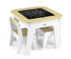 MILLY MALLY Milly Mally Olaf Blocks garnitura pohištva – mizica in dva stola, bela