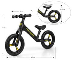 MILLY MALLY Milly Mally Ranger črno ravnotežno kolo