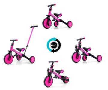 shumee Milly Mally 5304 4-v-1 kolo Optimus Plus roza