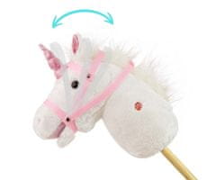 MILLY MALLY Milly Mally Hobby Horse na palici, bela
