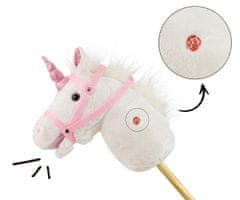 MILLY MALLY Milly Mally Hobby Horse na palici, bela