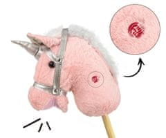 MILLY MALLY Milly Mally Hobby Horse na palici, svetlo roza