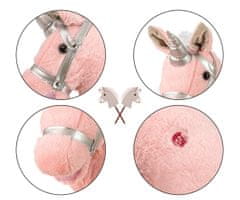 MILLY MALLY Milly Mally Hobby Horse na palici, svetlo roza