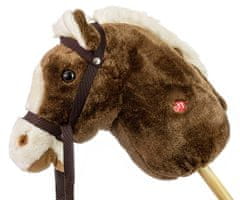 MILLY MALLY Milly Mally Hobby Horse na palici, temno rjava