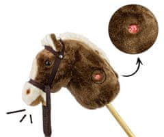 MILLY MALLY Milly Mally Hobby Horse na palici, temno rjava