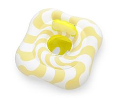 Bestway Bestway 32298 Swim Safer Comfort Plush kvadratni sedež za plavanje, rumene valove, 76 cm x 76 cm